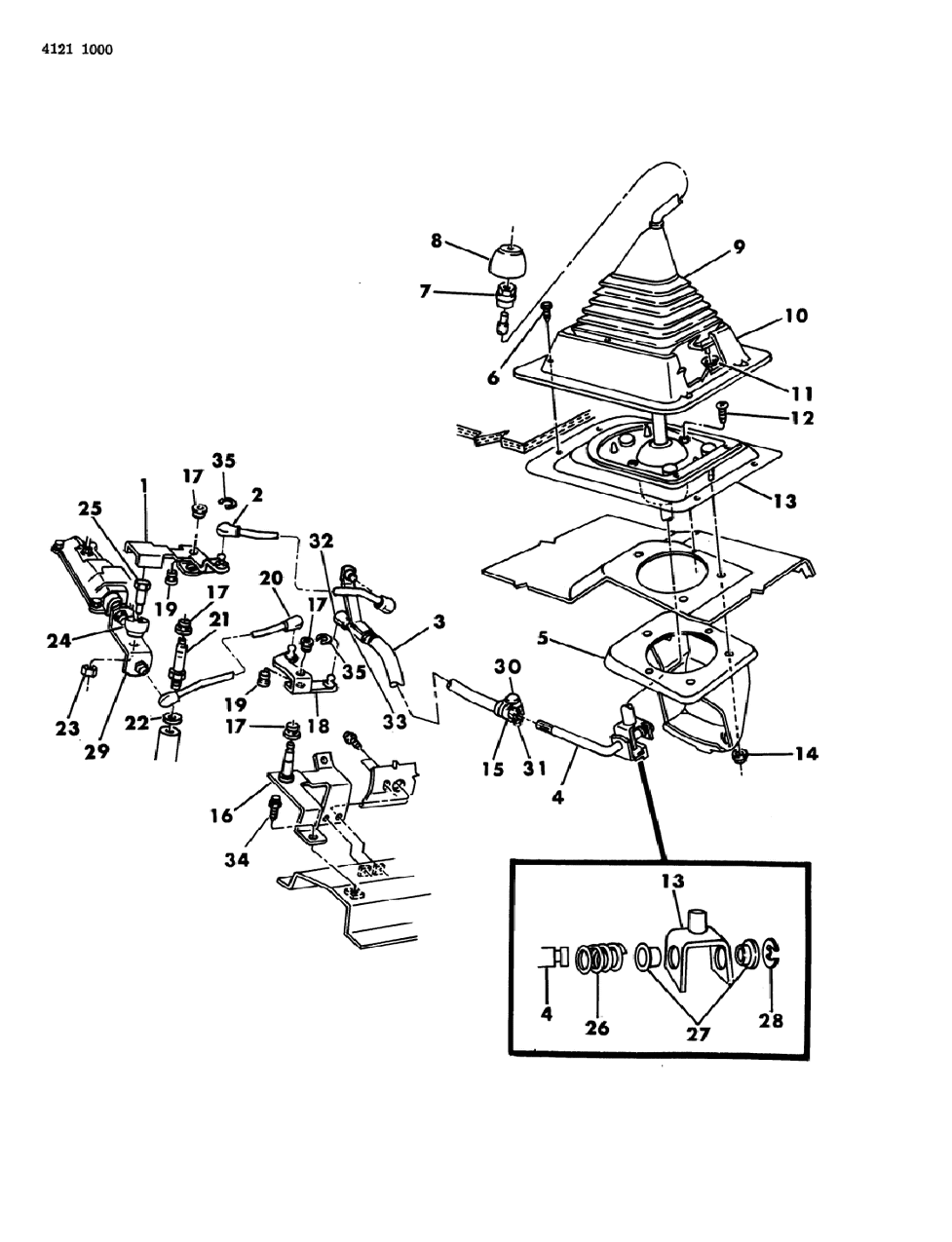 Mopar 4329033 Rod, Control Selector, Gold