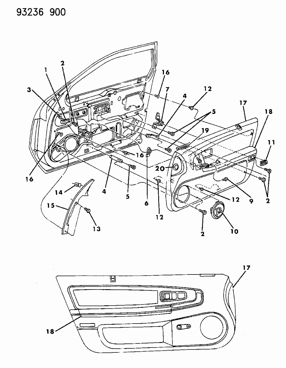 Mopar 6000943 Nut, Grille To Valance Panel