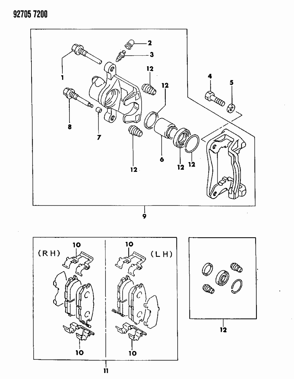 Mopar MB857614 Clip, Rear Brake