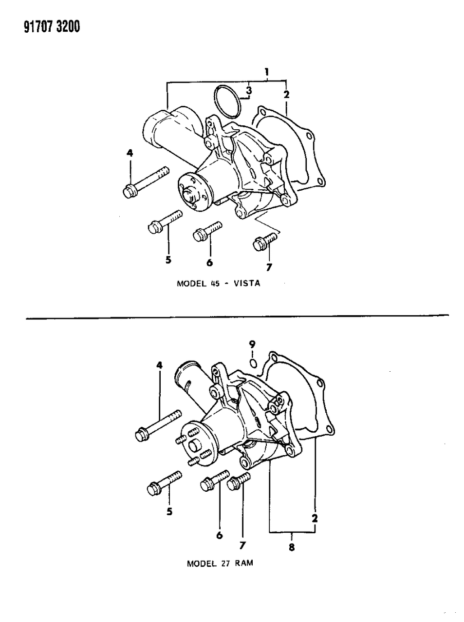 Mopar MD997615 Water Pump