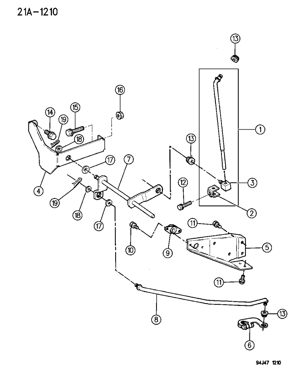 Mopar 53008530 Rod, Selector Lever