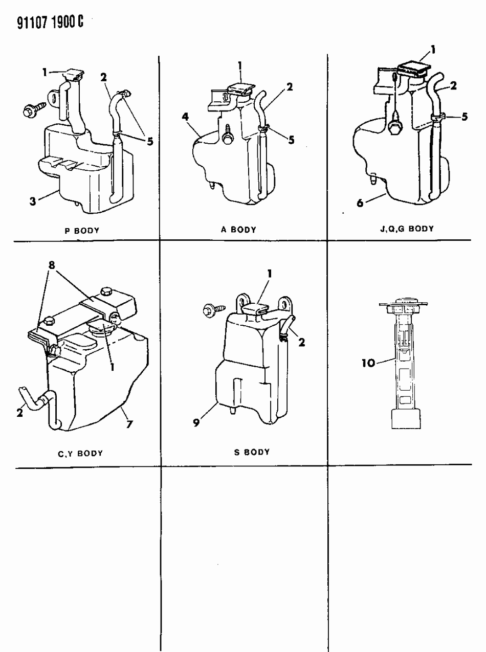 Mopar 4546140 Reservoir