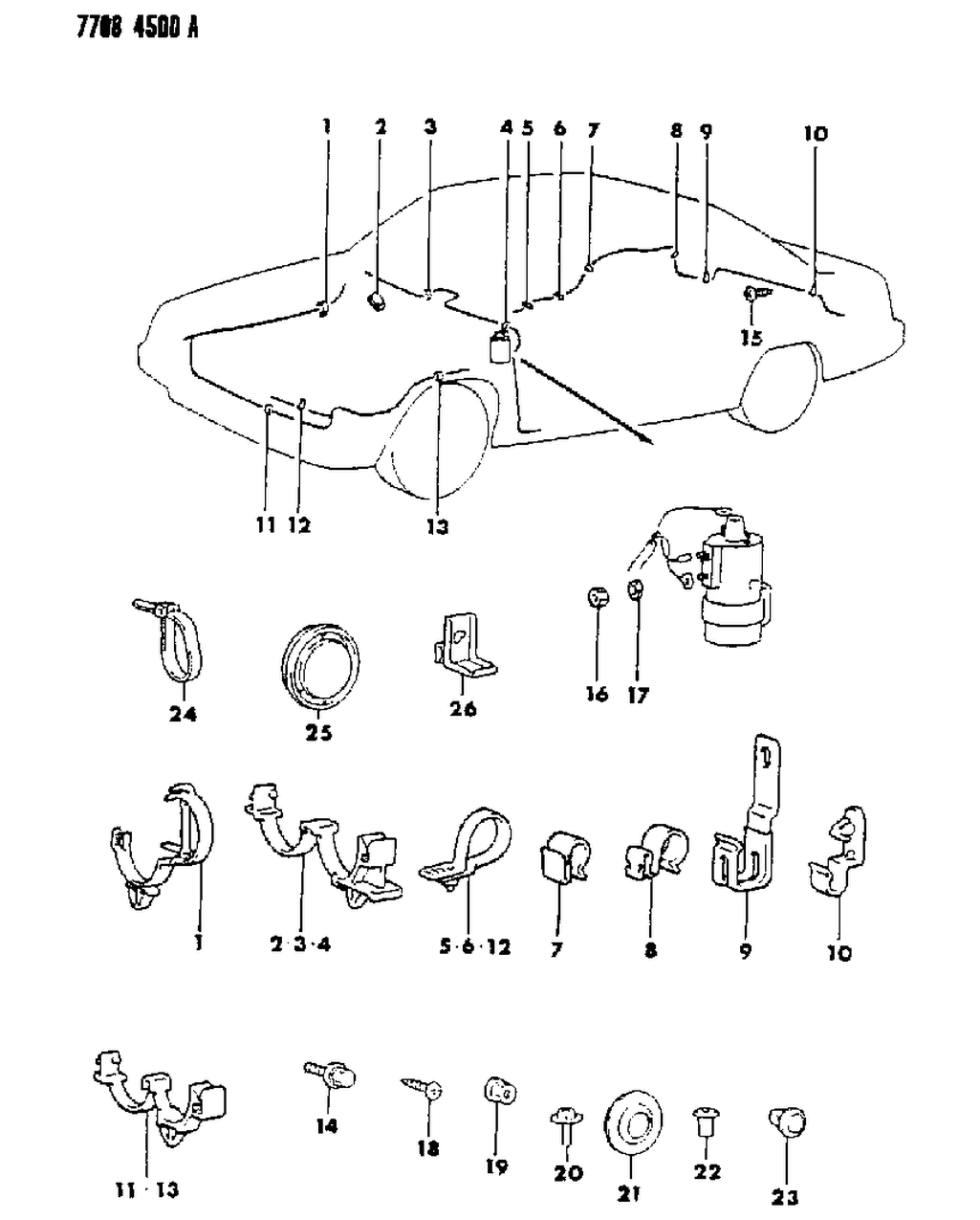 Mopar MB314460 Clip , (30)