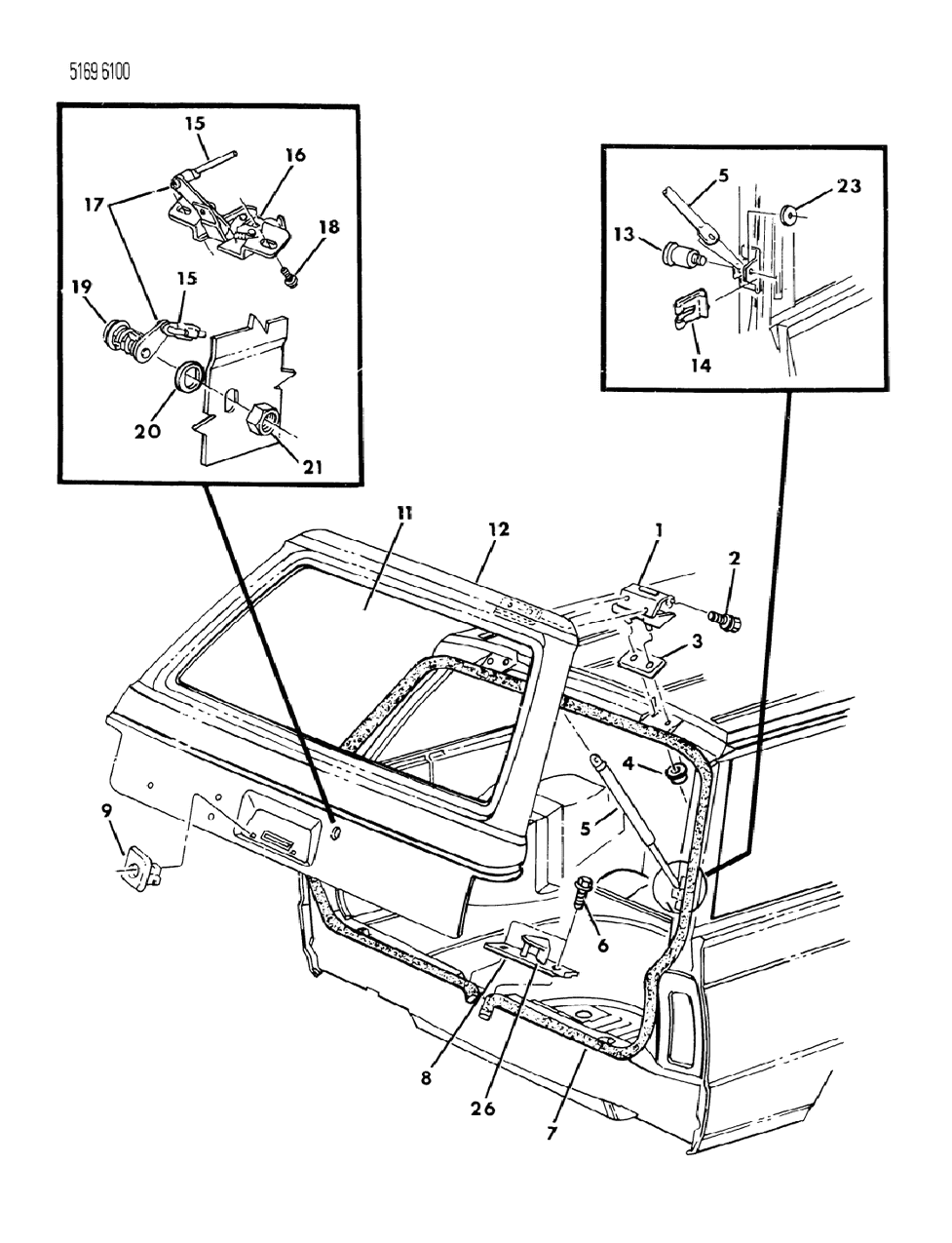 Mopar 4172595 Link, Liftgate Latch Release
