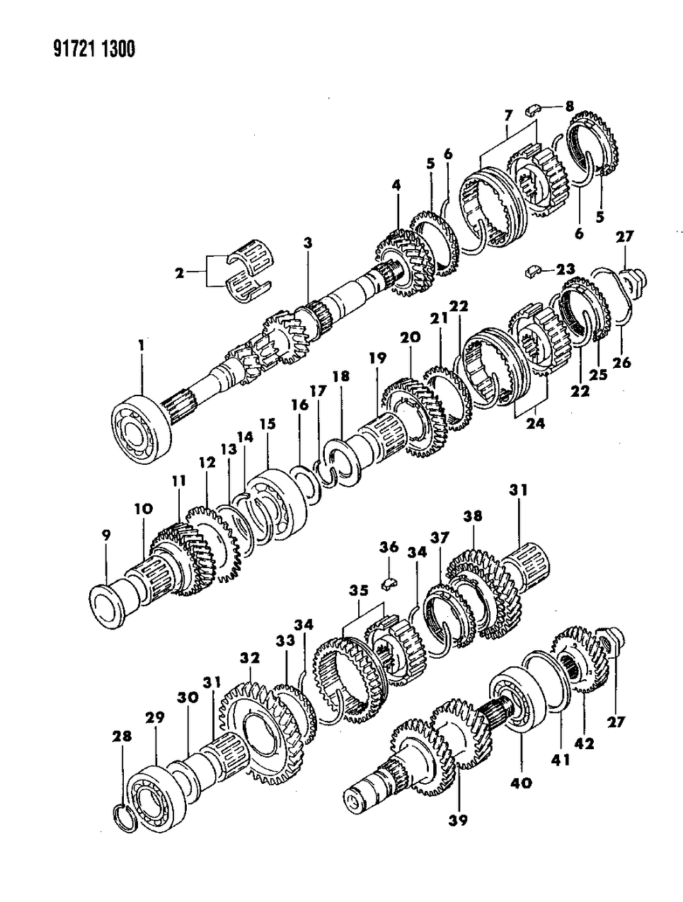 Mopar MD732314 Bearing, Input Shaft , (Taper Roller)