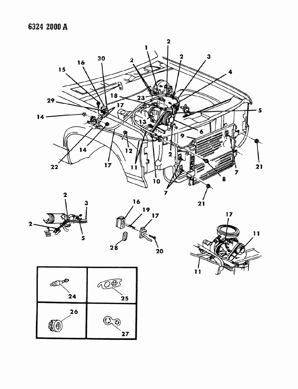 Mopar R4339455 Compressor, A/C W/2.2, 2.5, 3.0 L Engine