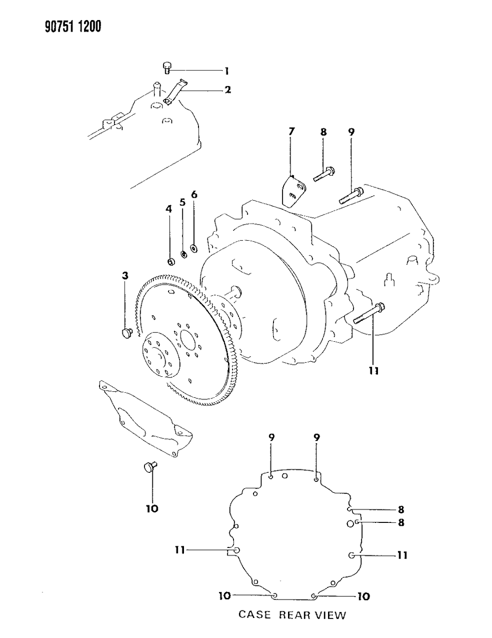 Mopar MF140272 Bolt, Flange, 5 Speed, T Engine