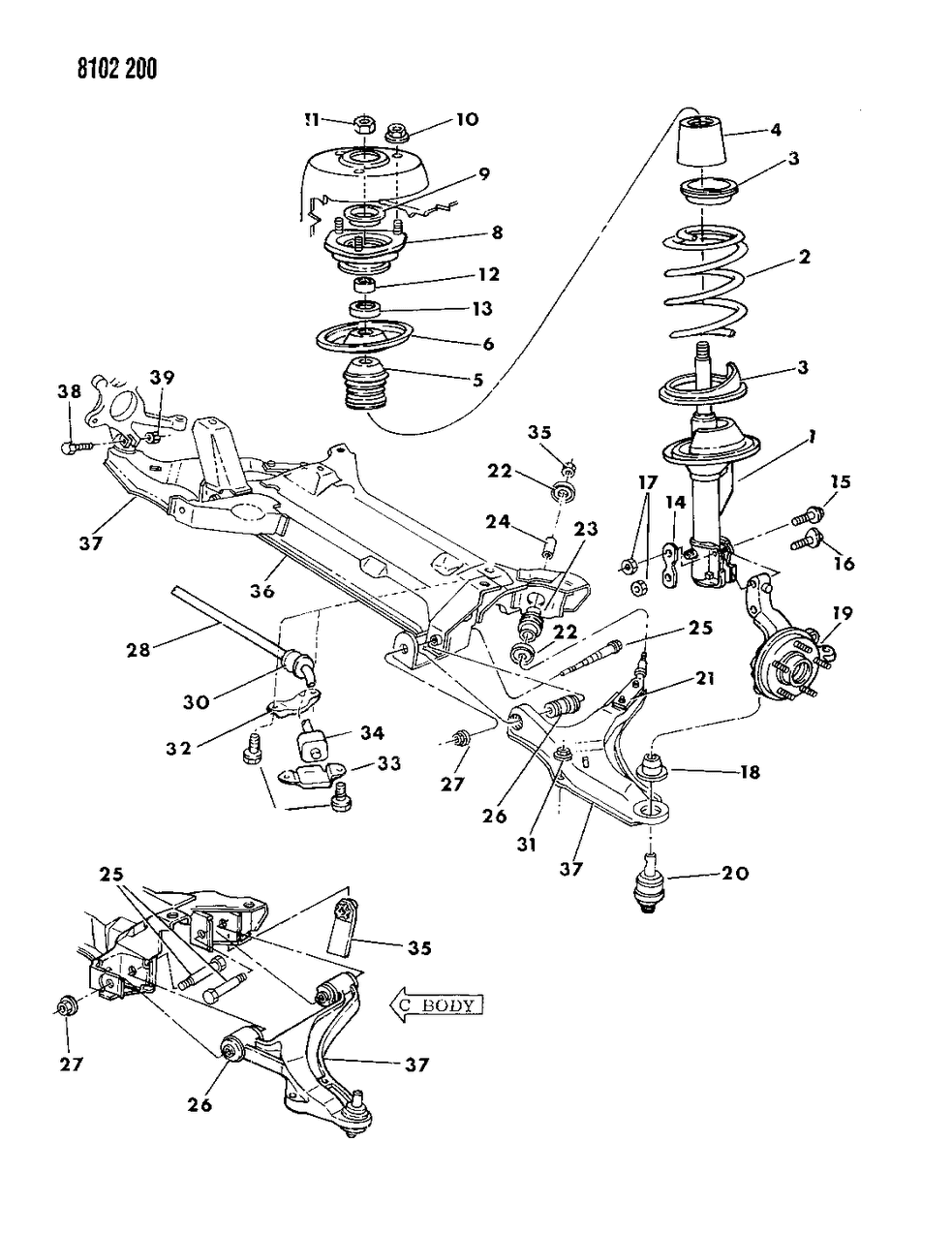 Mopar 4322834 Control Arm Bushing