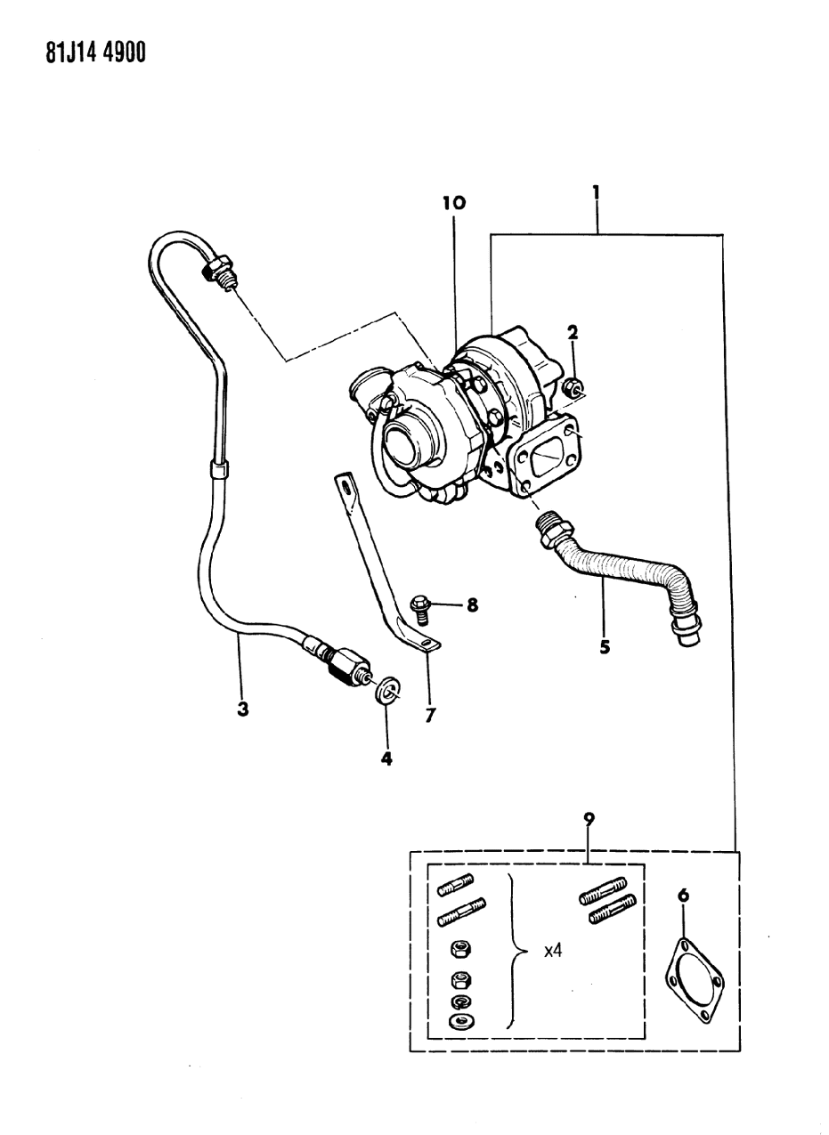 Mopar 53003935 Hose, Oil Return