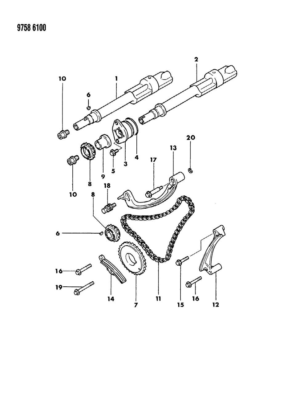 Mopar MD153645 Bolt, Special (A) Up To 5/89
