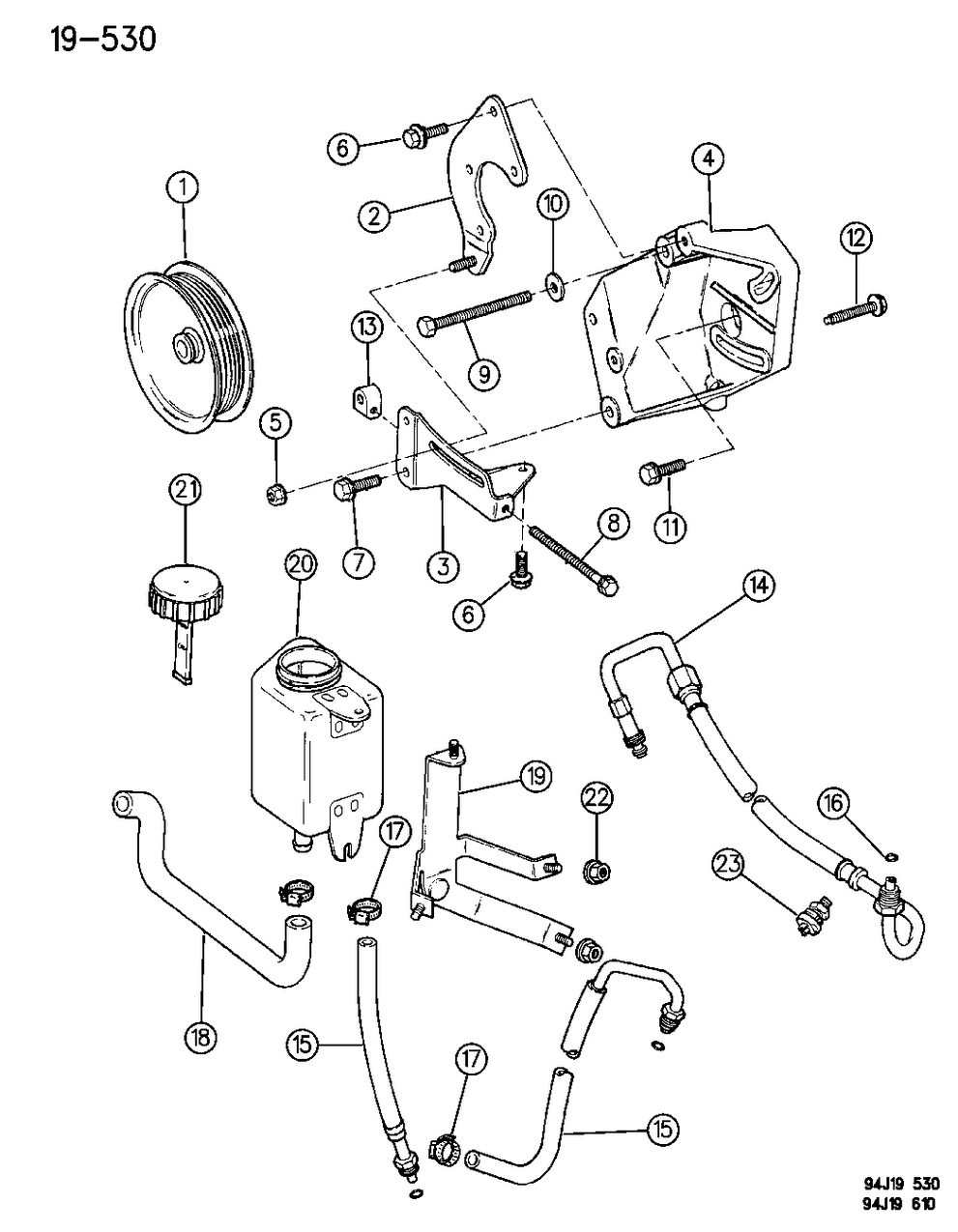 Mopar 52087797 Hose, Return - Gear To Pump W/4.0L Engine