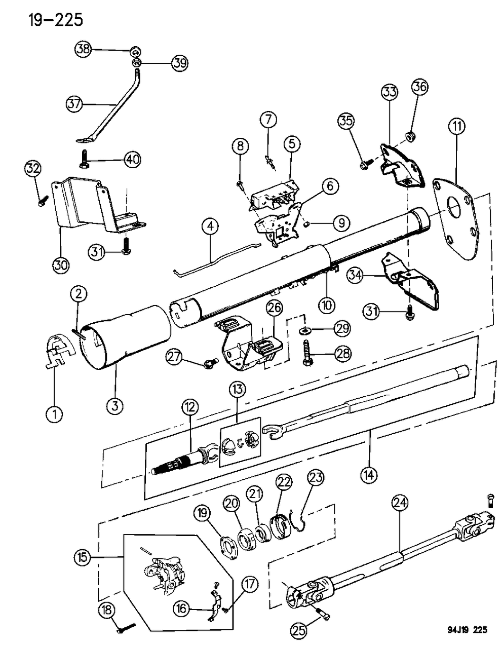 Mopar 52007022 Lower Shaft
