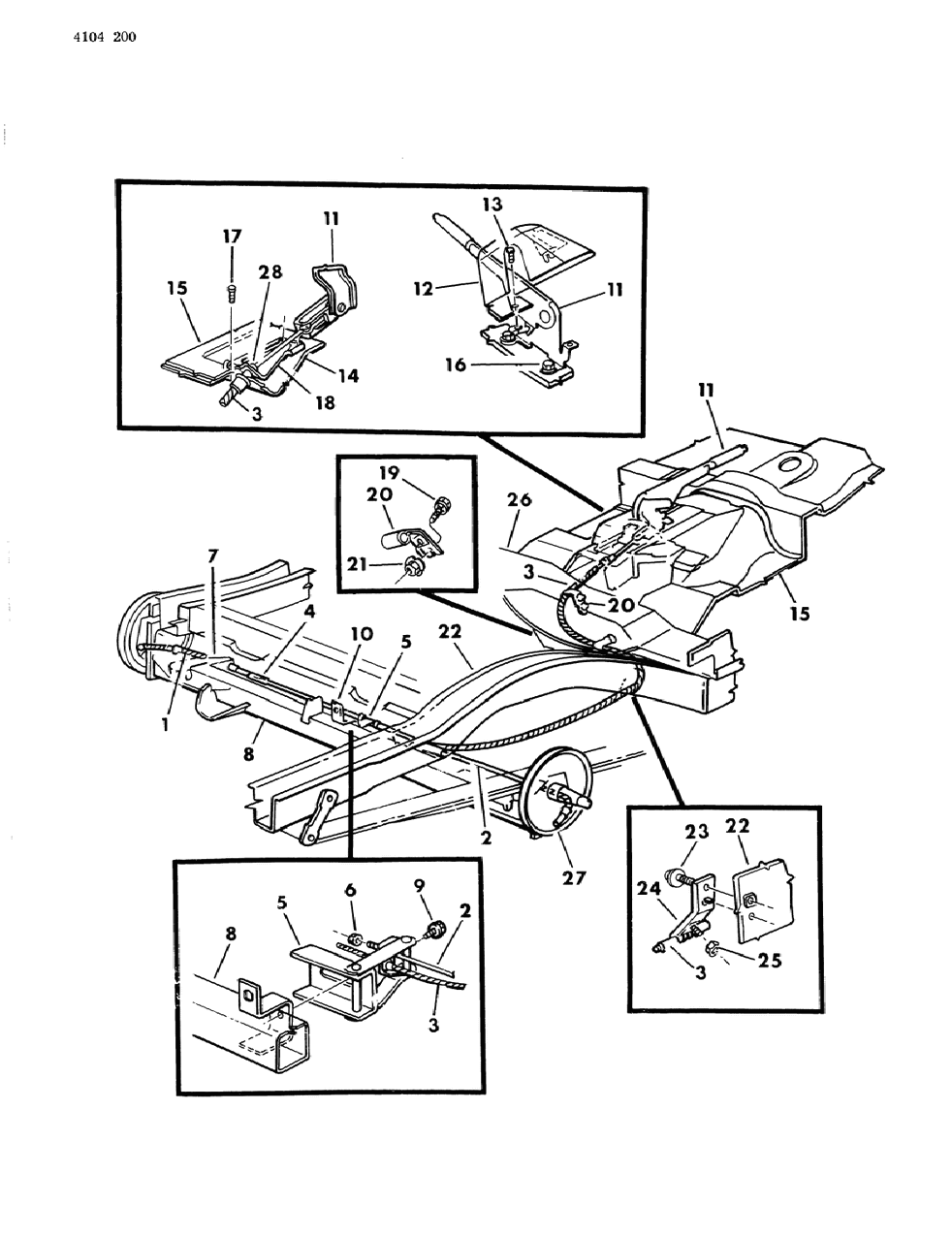 Mopar 3880427 Front Cable