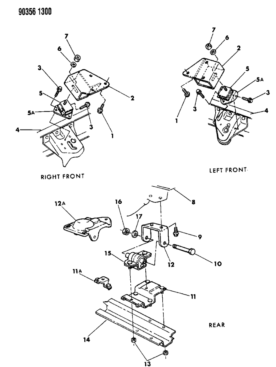 Mopar 52007145 Rear Bracket