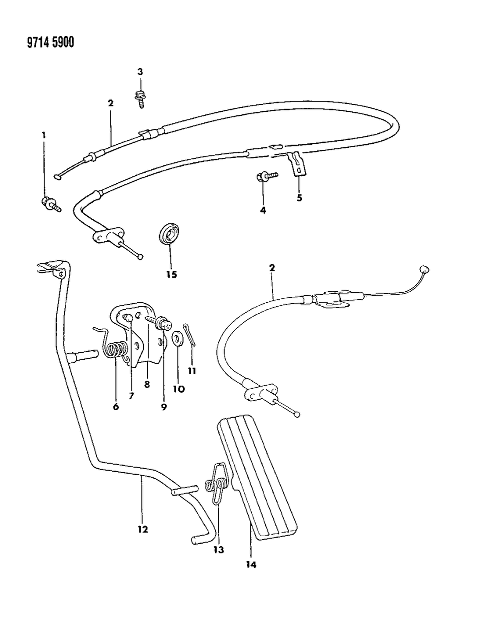 Mopar MB011387 Spring, Accelerator Arm