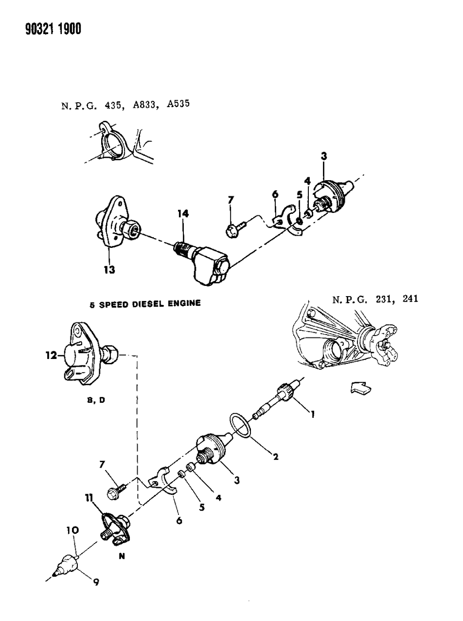 Mopar 56027015 Sensor Package, Distance, 5/8" Male, 7/8" Female Connectors
