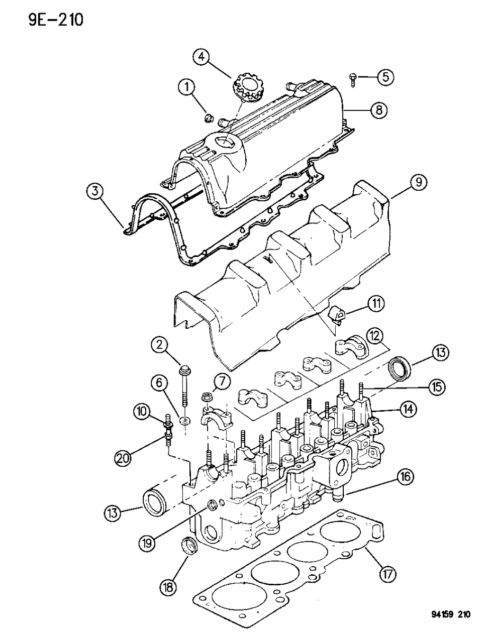 Mopar 4773064 GASKET PKG ENGINE UPPER