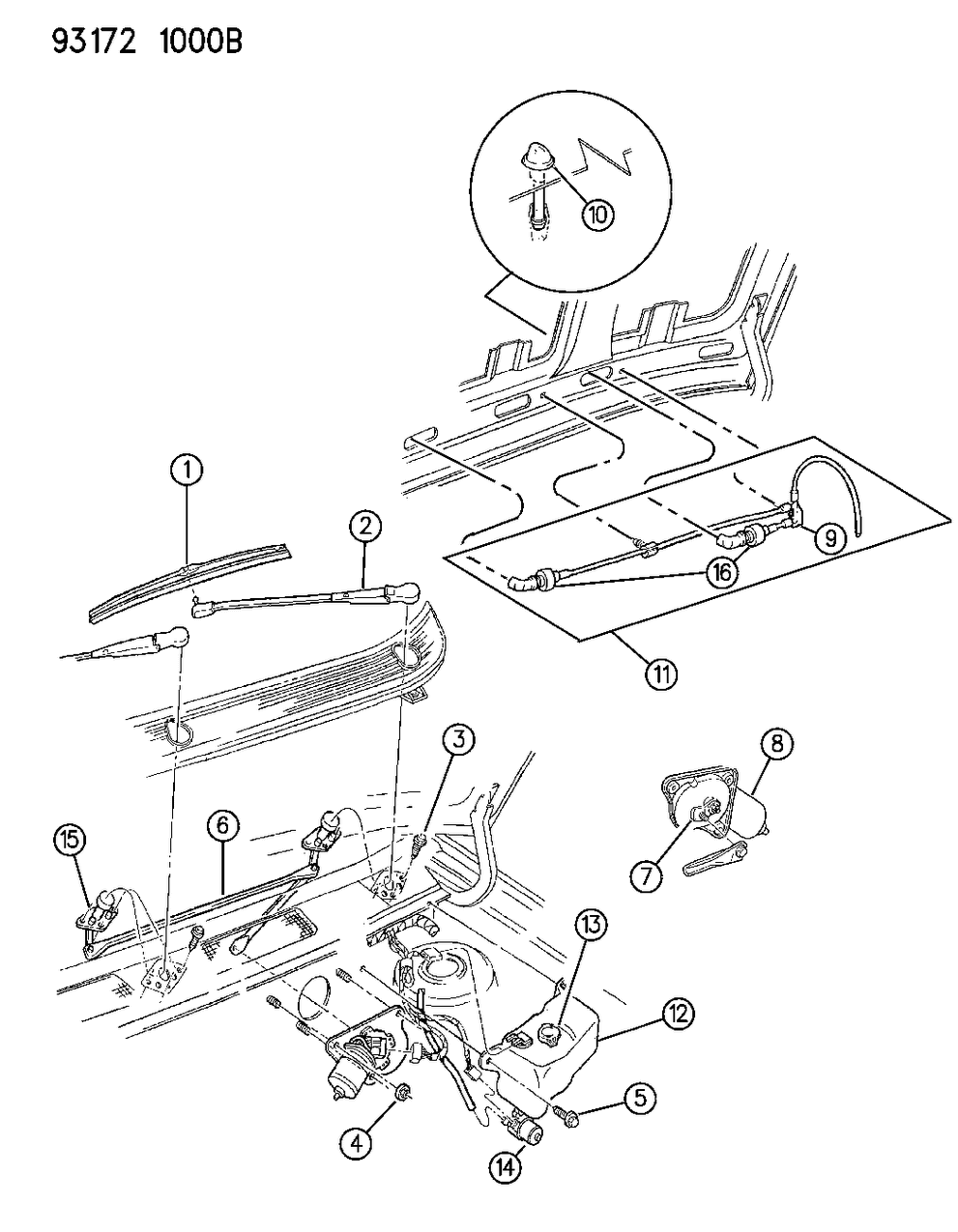 Mopar 4673024 Arm, Wiper
