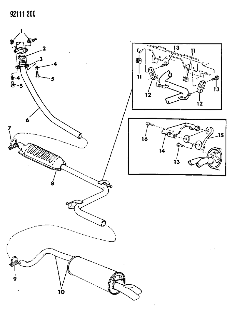 Mopar 4427676 Muffler & Pipe Mount Bracket