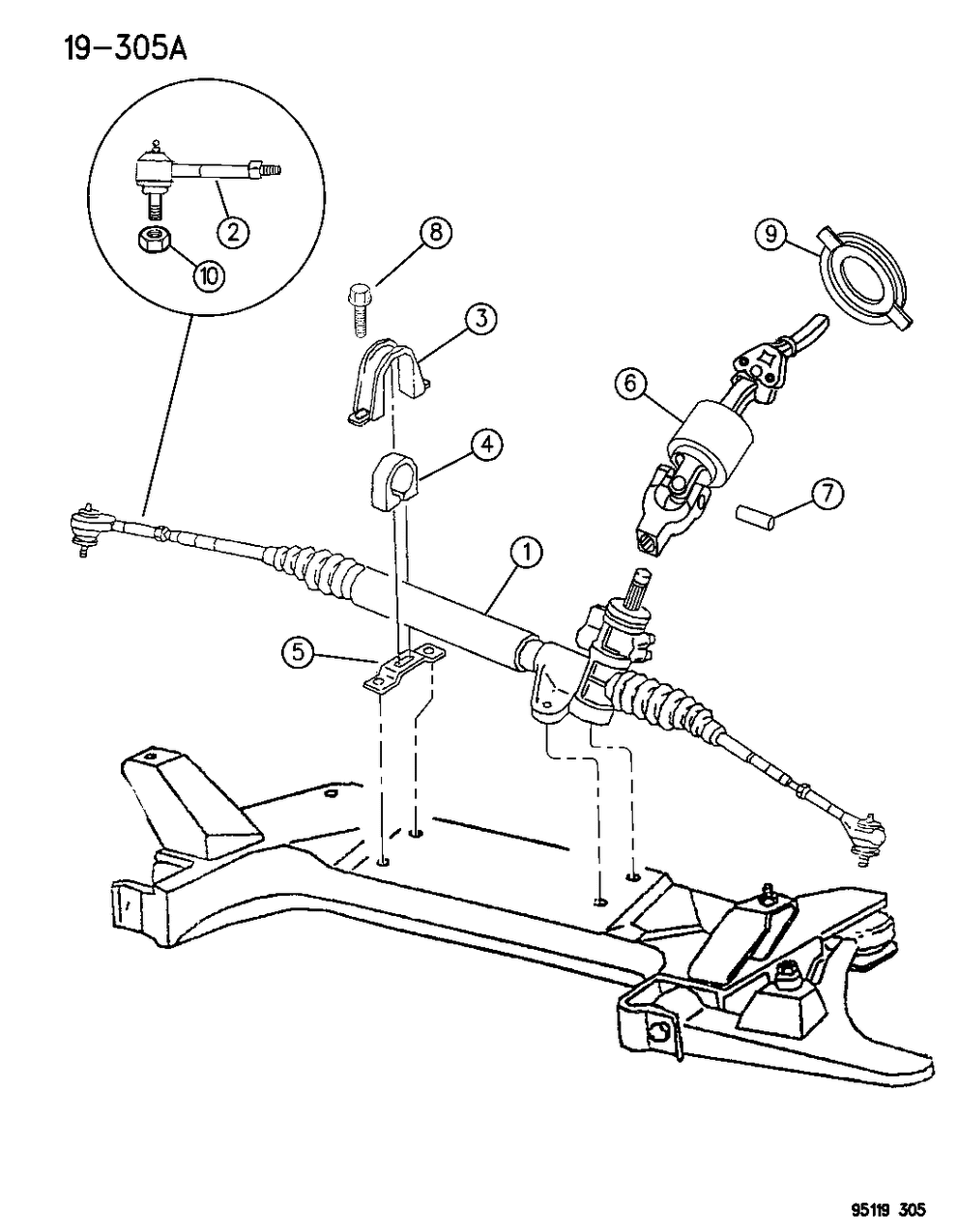 Mopar 5205227 Steering Gear Bushing