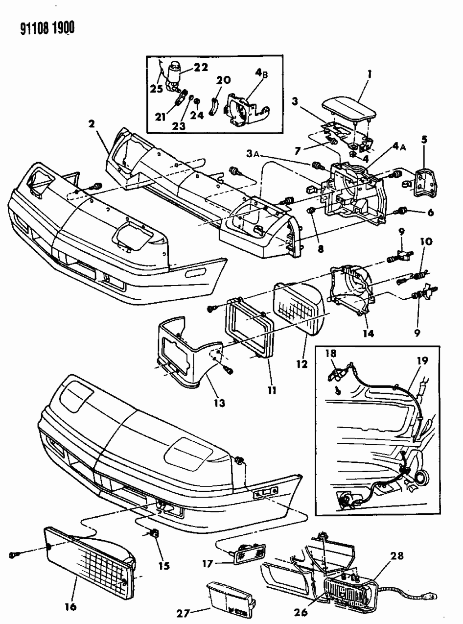 Mopar 4103358 Lamp Assembly, Parking & Turn Signal, Right