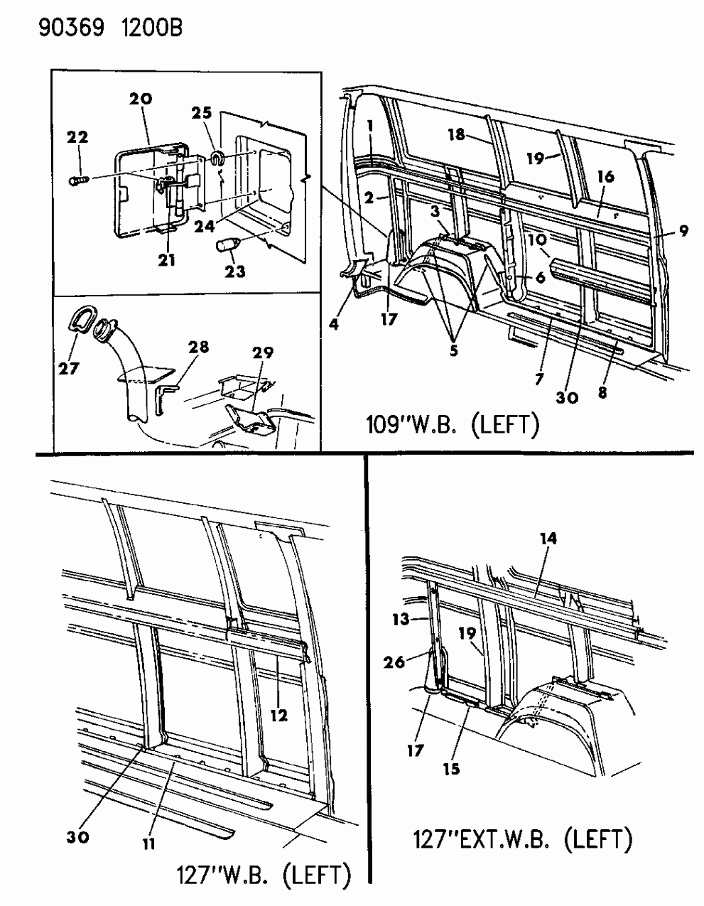 Mopar 55023370 Support, Rear W/127" Extension Wheelbase Upper