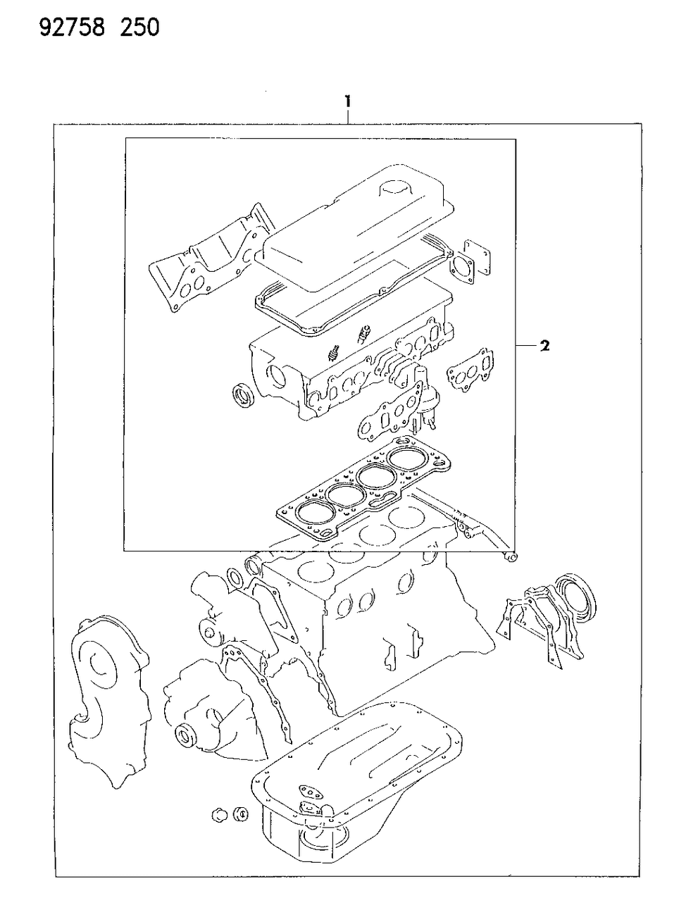 Mopar MD997671 Overhaul Gasket Set