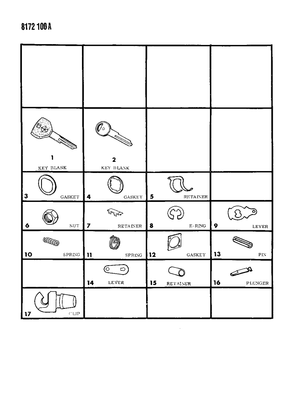 Mopar 4378519 Lock Cylinder