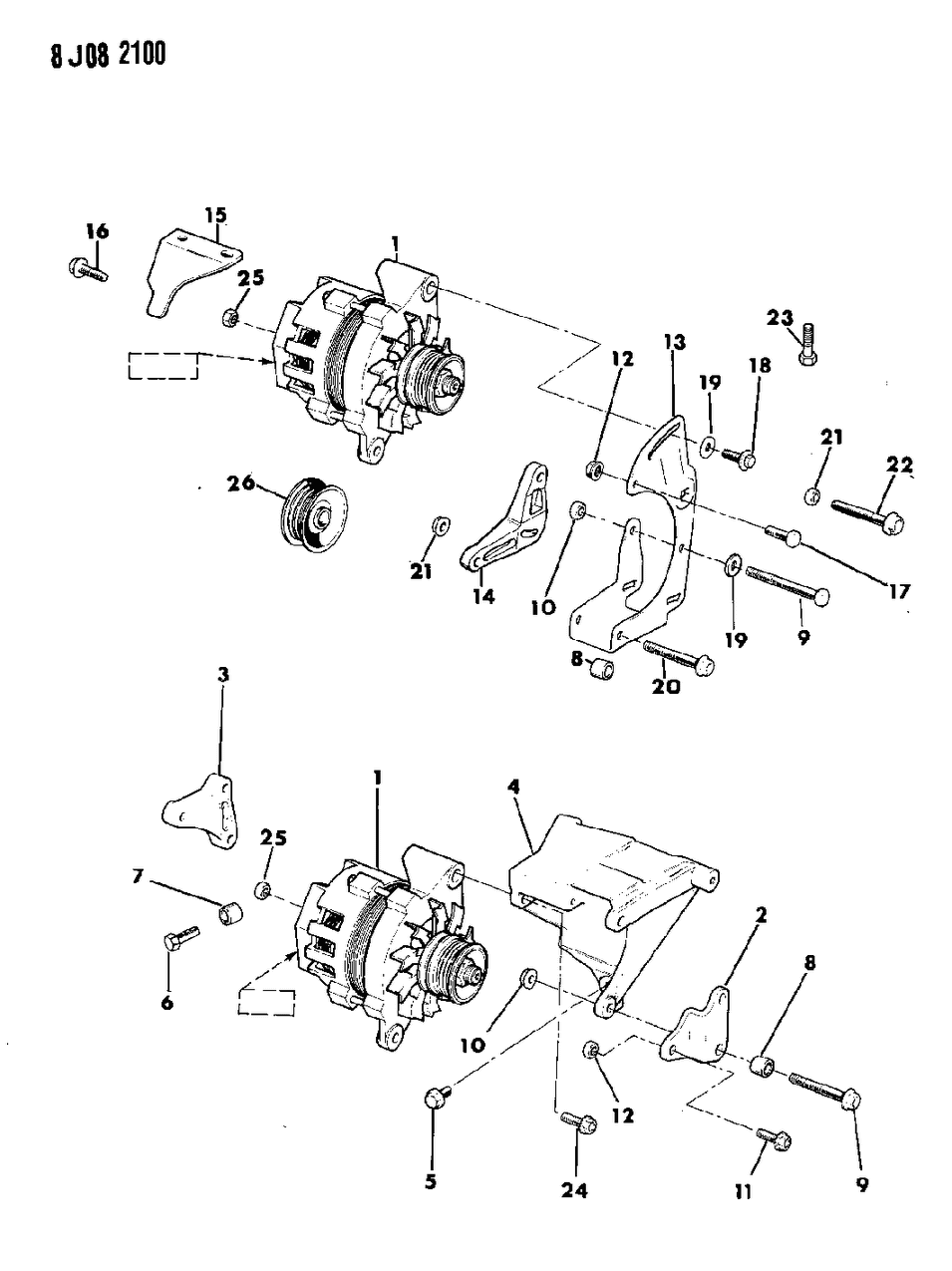 Mopar 53004386 Alternator Bracket