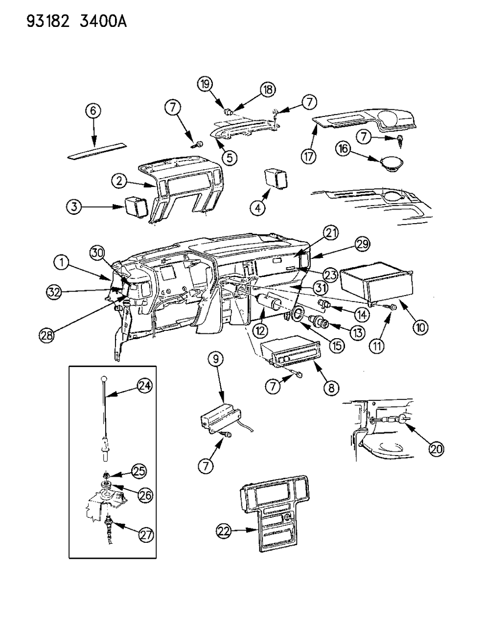 Mopar HF48MM6 Door, Glovebox