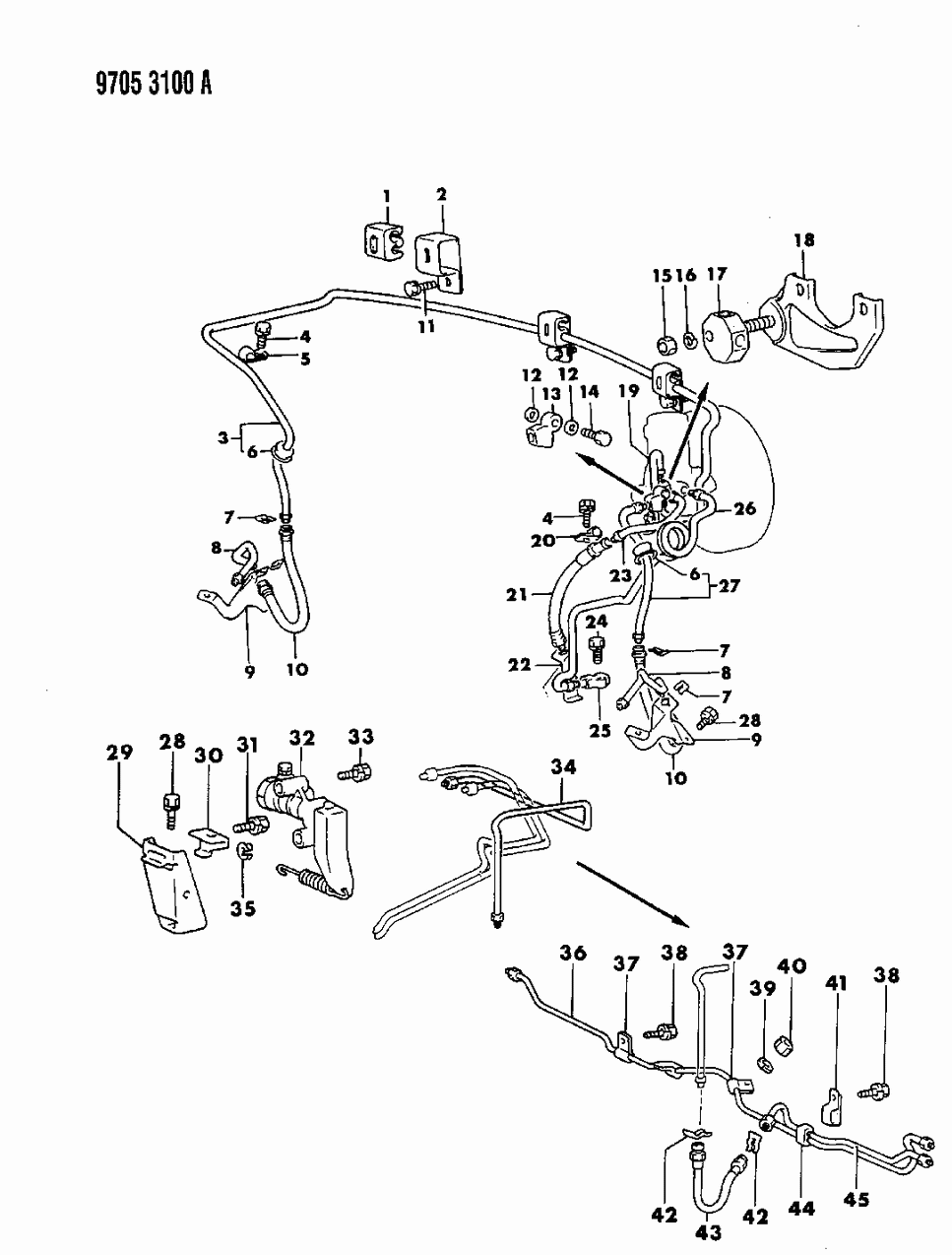 Mopar MB238568 Grommet, Brake Fluid Line (4.4)