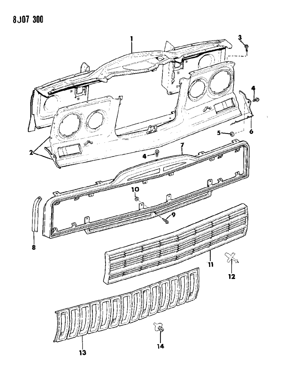Mopar 55019996 Radiator Support