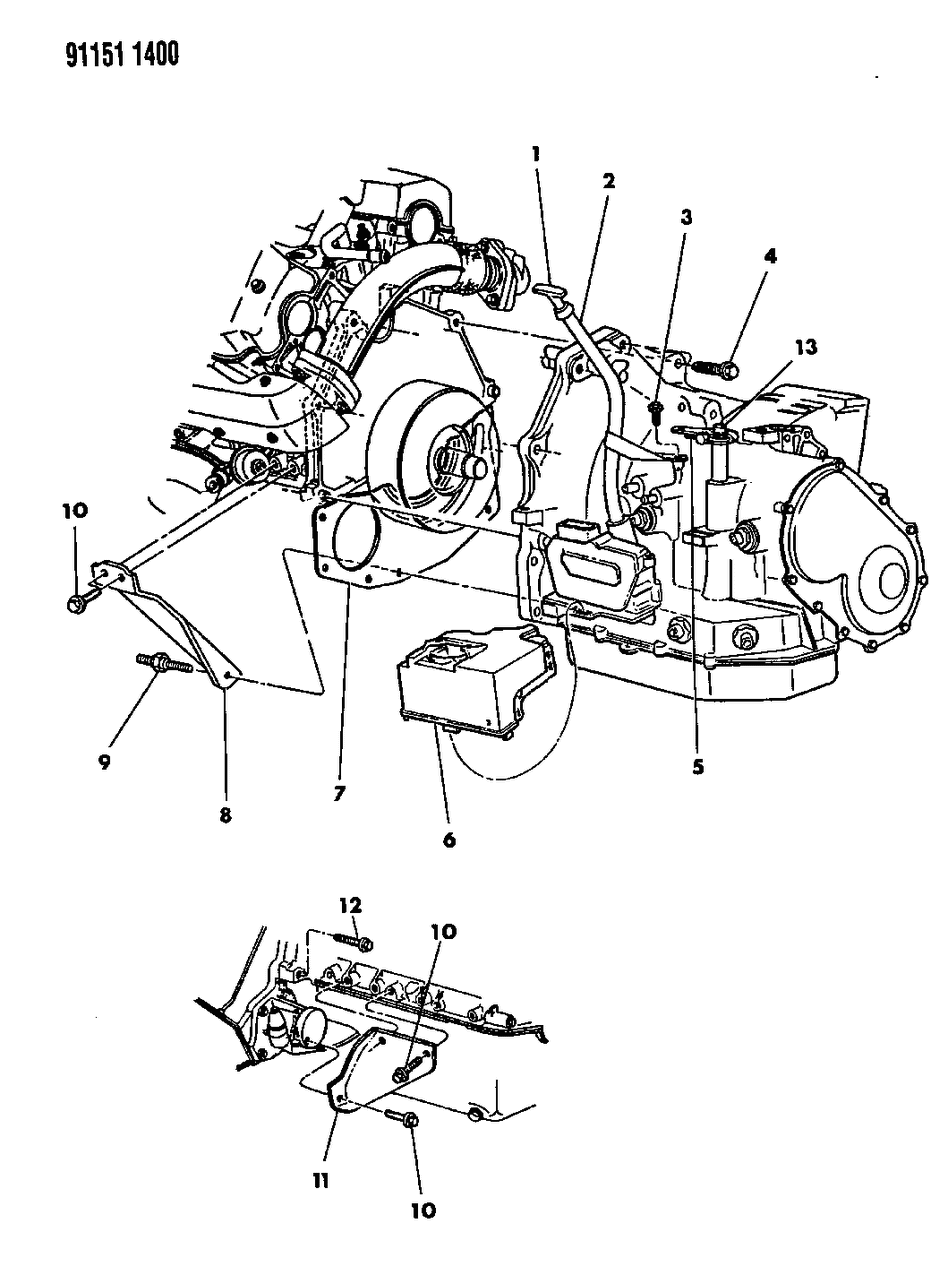 Mopar R4659076AA Transaxle Assembly, 4 Speed Automatic, 41Ae, 41Te