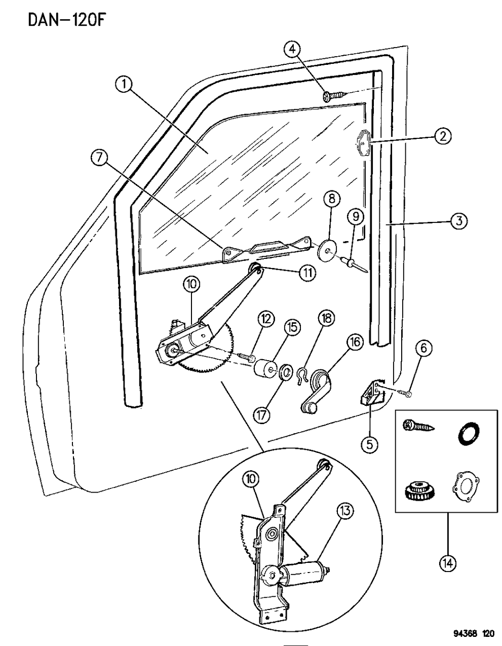 Mopar 4778394 Window Regulator