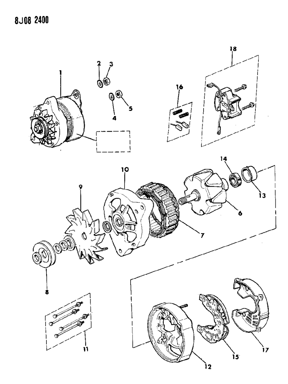 Mopar 53001764 Alternator (Export)