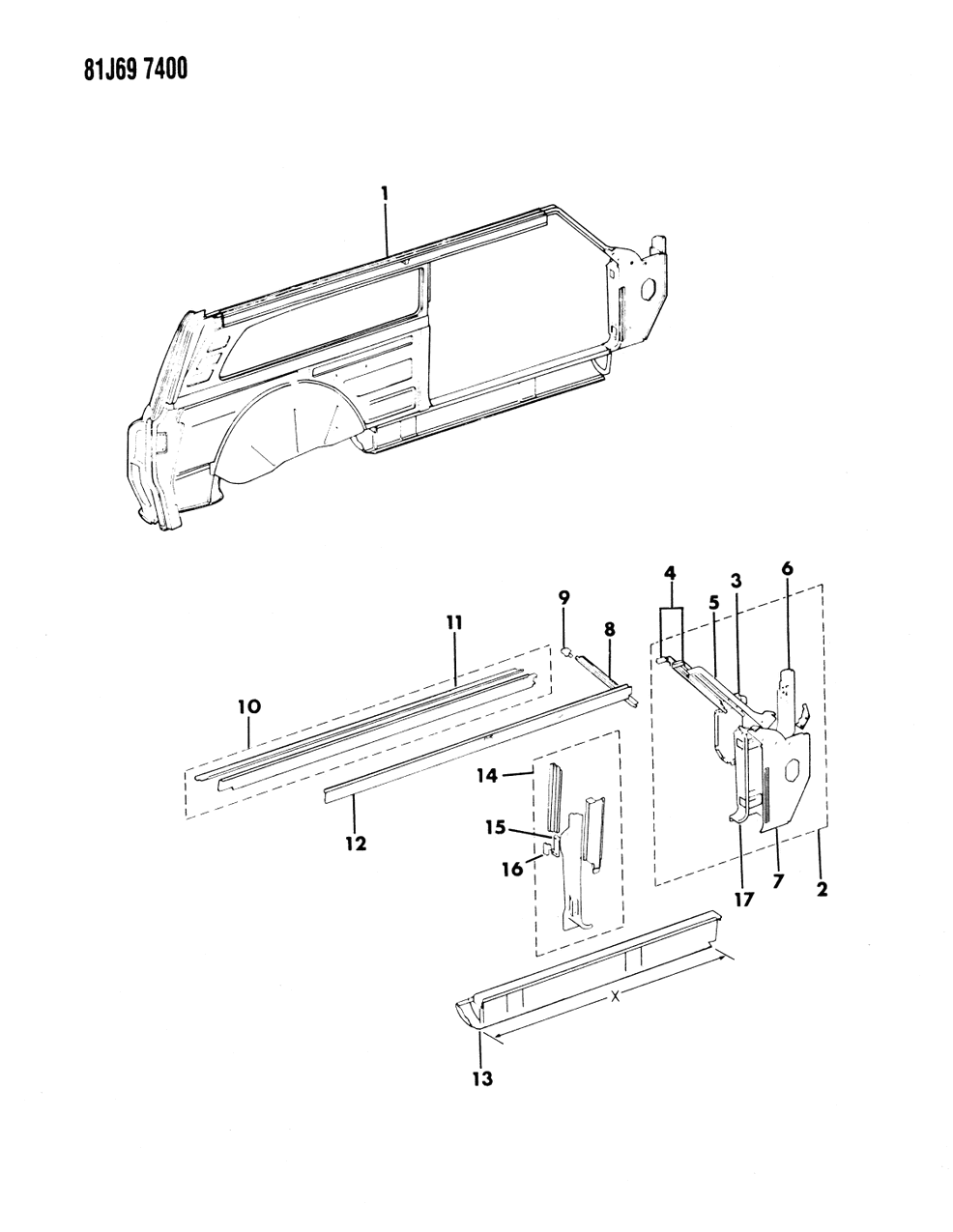 Mopar J5758266 Panel, Inner