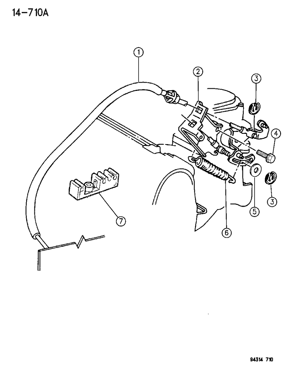 Mopar 52078002 Throttle Cable