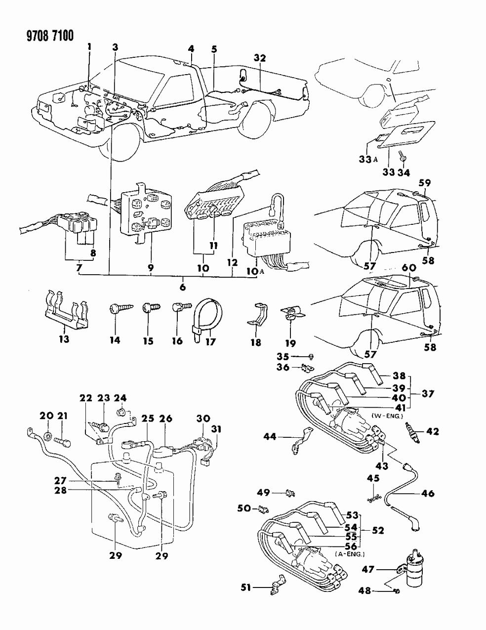 Mopar MB415811 Positive Cable