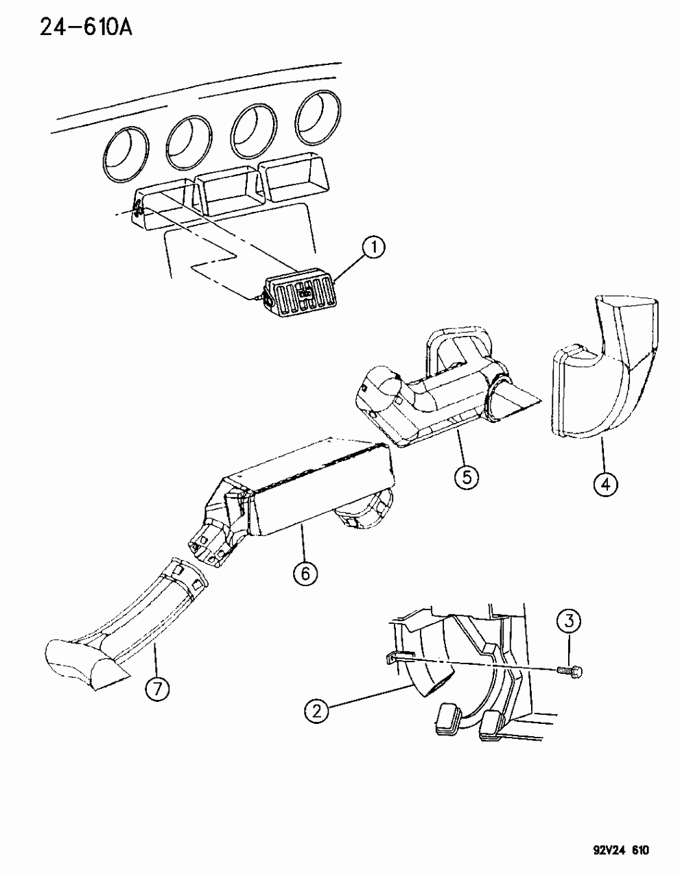 Mopar 4643708 Adapter, Defroster Duct