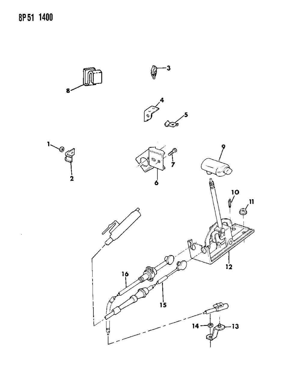 Mopar 34202362 Clip, I/Lock Cable Routing