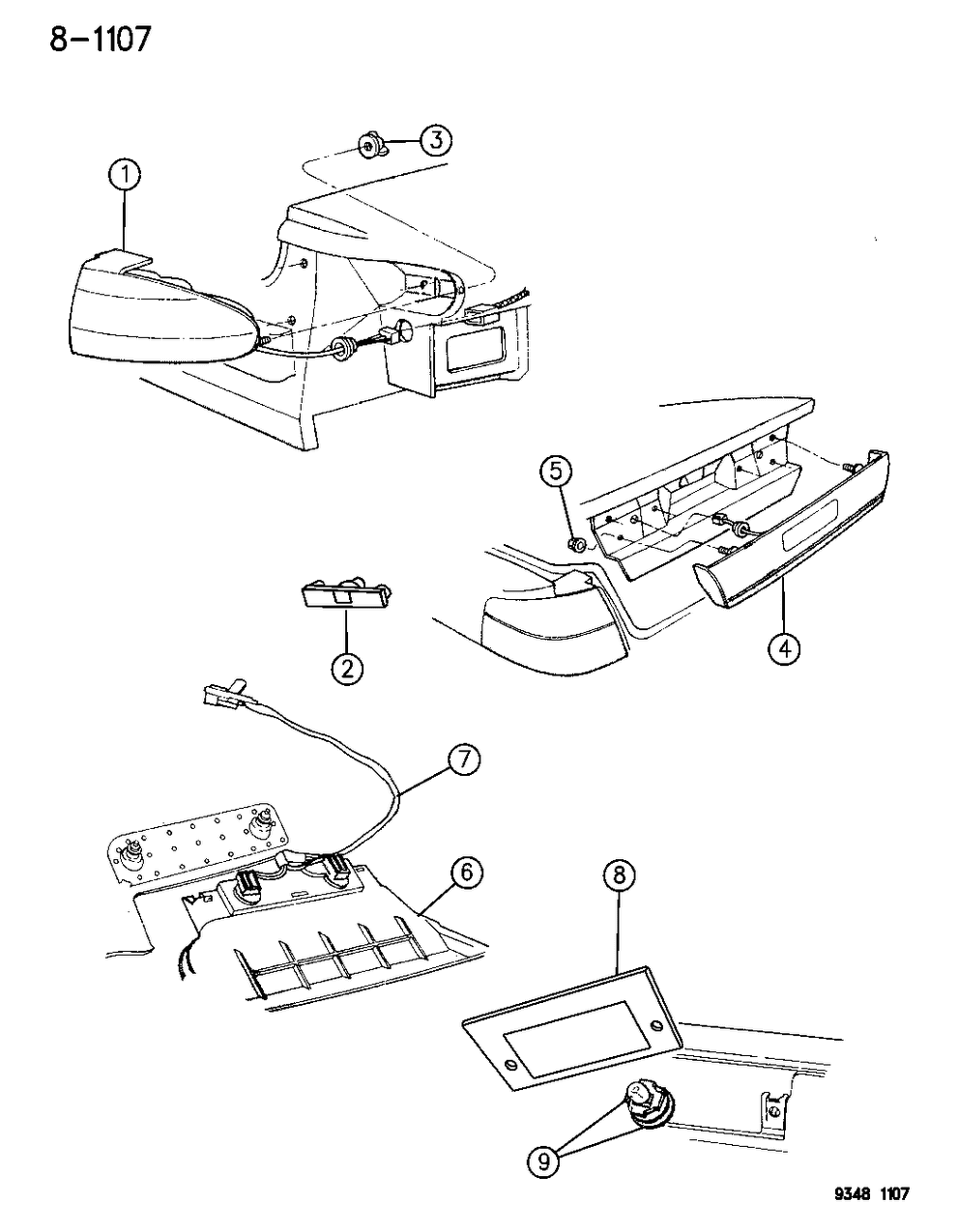 Mopar 4630383 High Mount Lamp
