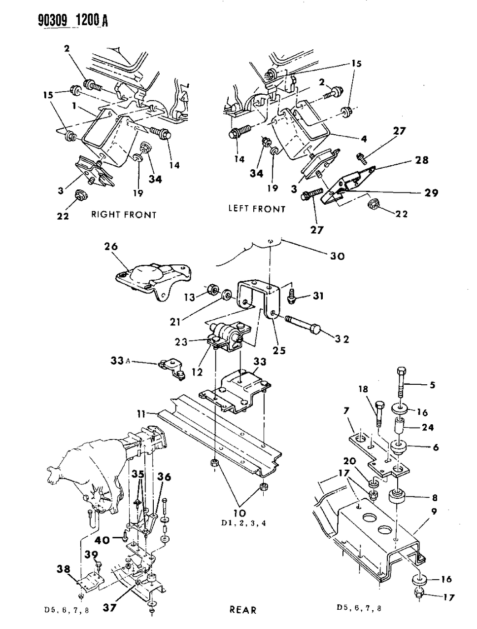 Mopar 4412154 Rear Bracket
