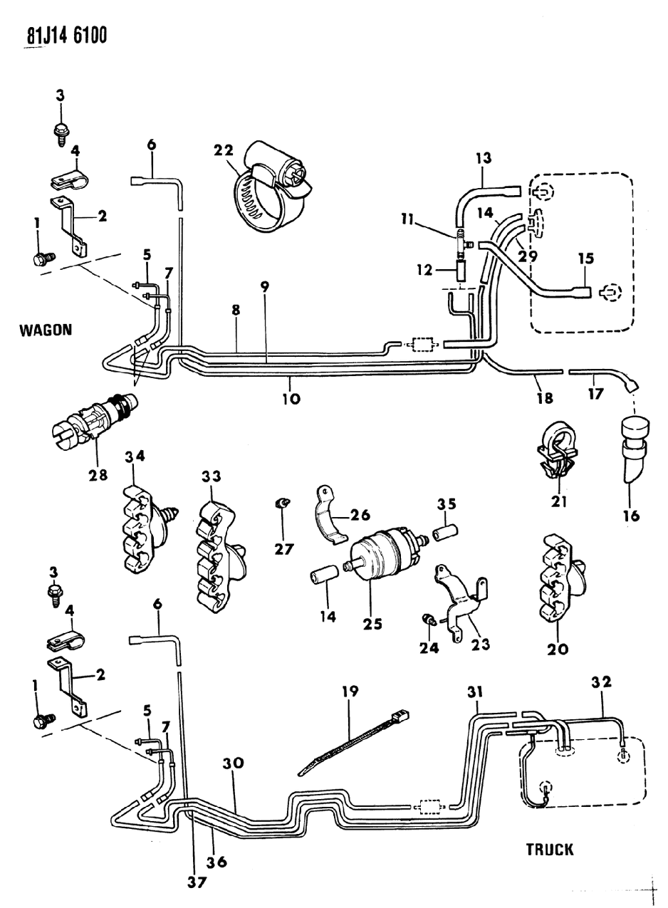Mopar 56001144 Ty - Straps, 6.75" Long (To Tie 1/16" To 2 1/8" Of Wire)