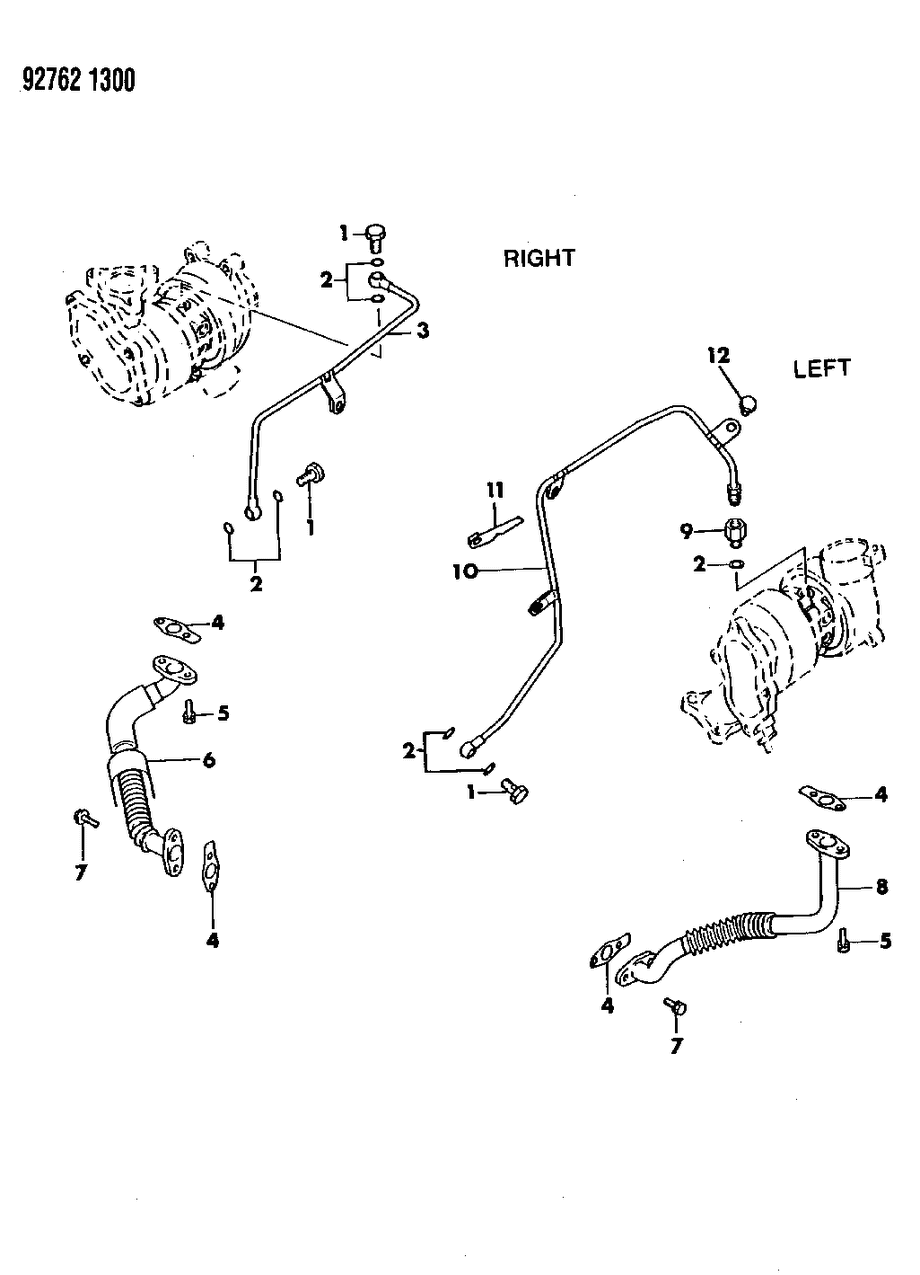 Mopar MF245450 Bolt, Oil Feed Tube , (8X18)