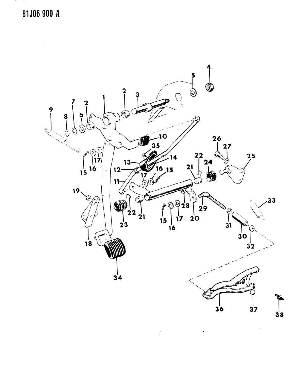 Mopar J5363462 Bellcrank
