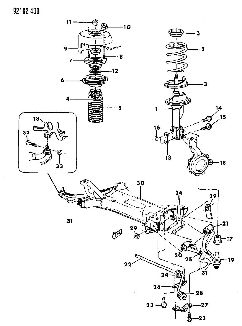 Mopar 5272219 Stabilizer Bar Isolator