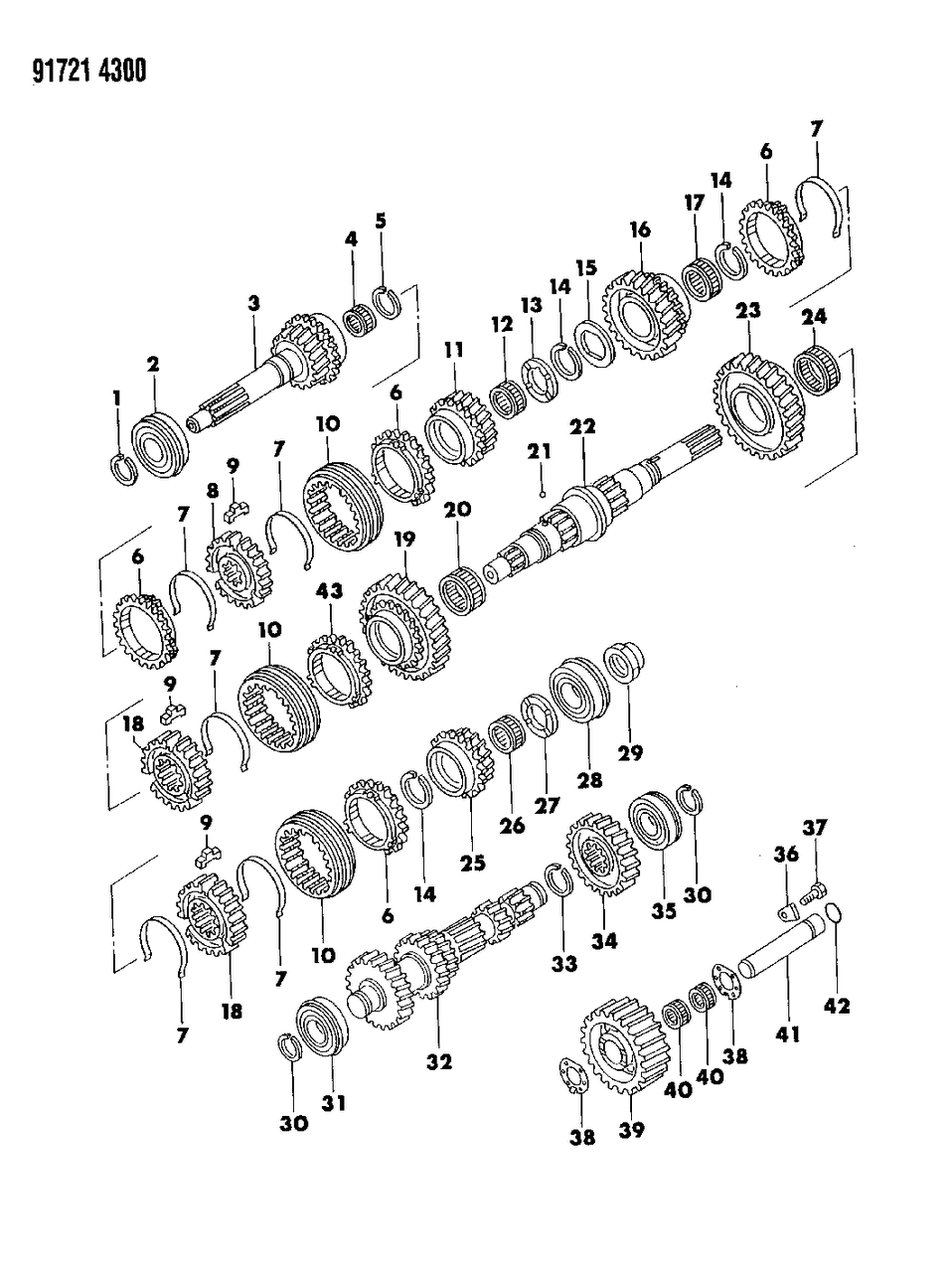 Mopar ME602443 Bearing, Main Shaft, Pilot , (Needle)