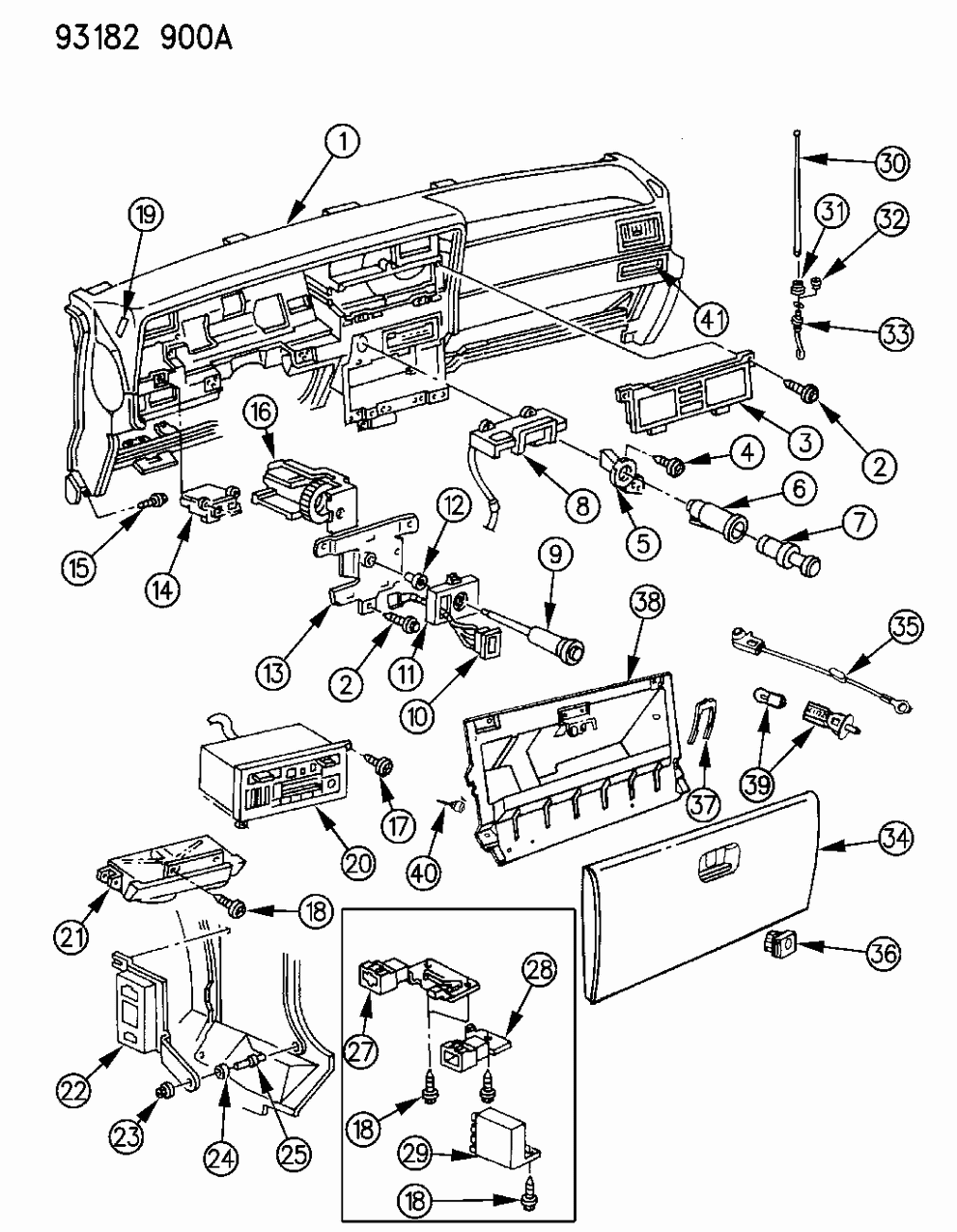 Mopar P894KB7 Latch, Glovebox Door