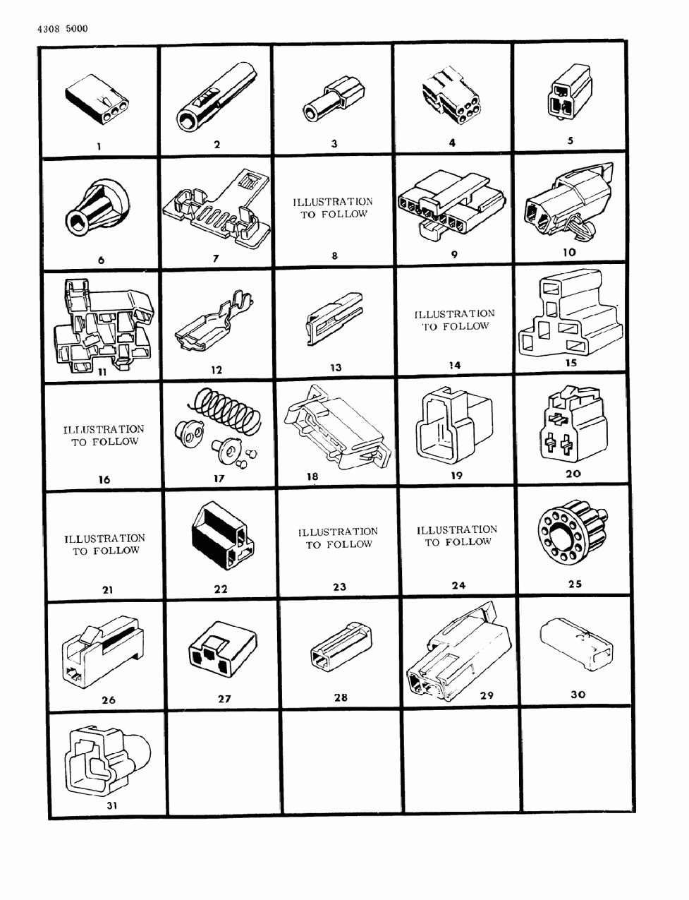 Mopar 4209695 Wiring, Engine, 2.2 W/A.C. (Distributor Repair 5211587)