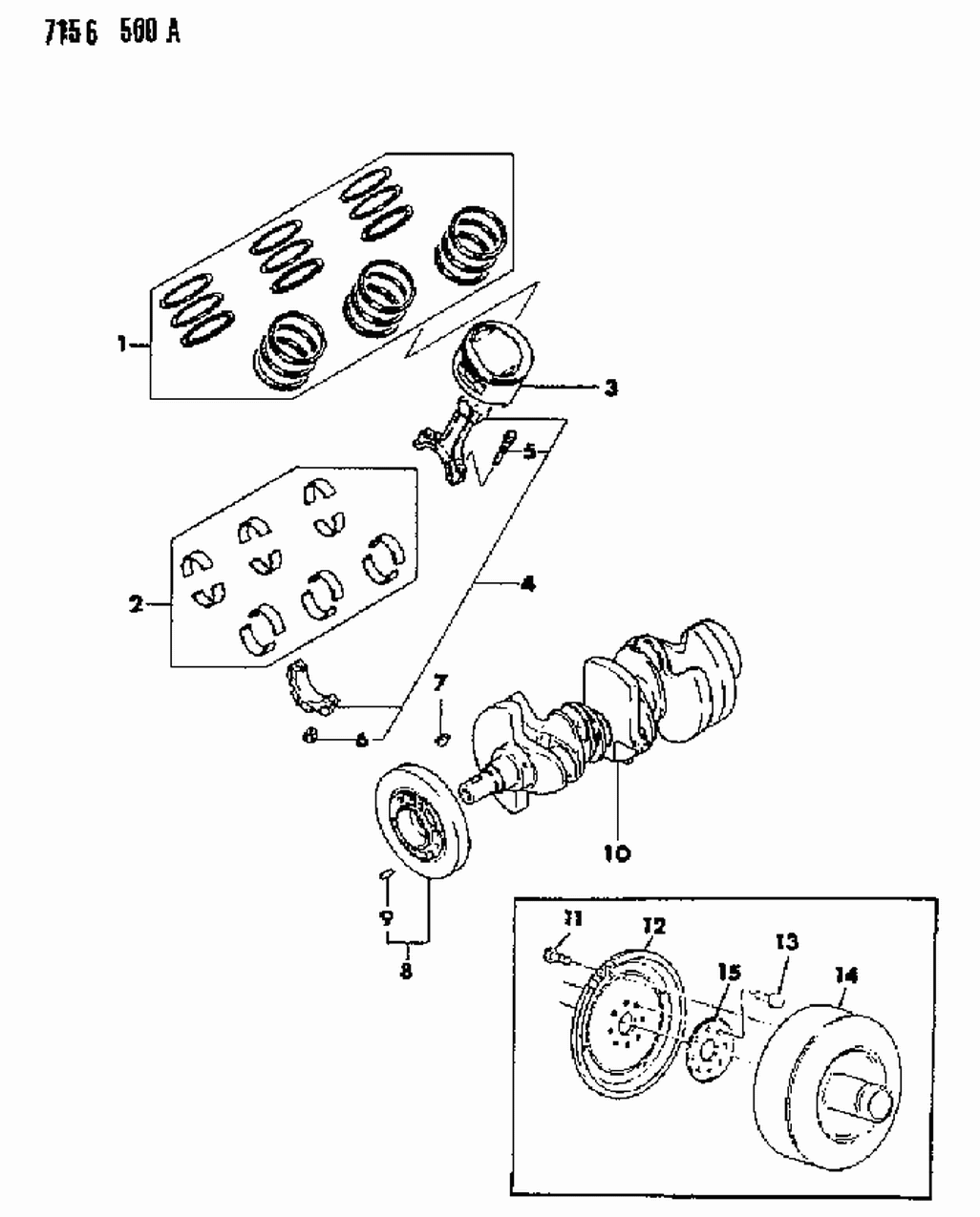 Mopar MD104924 Ring Set, Piston (Standard)